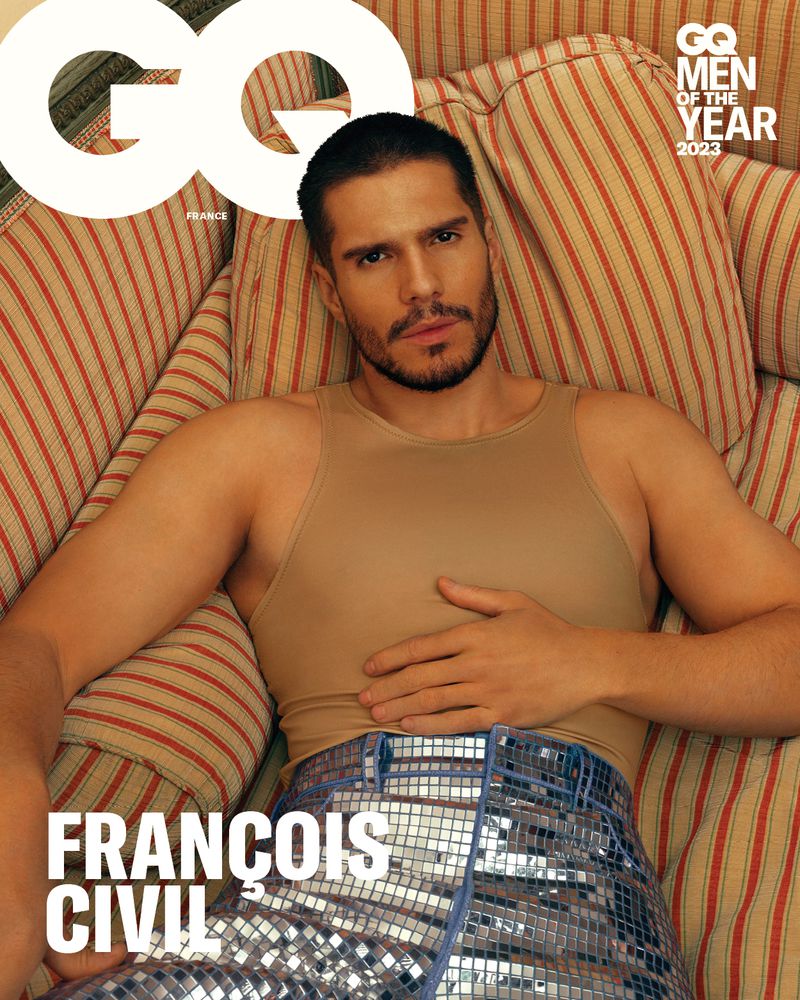 François Civil en couverture du magazine GQ par Alice Moitié